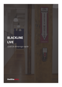 Blackline safety Blackline Live Guide de démarrage rapide