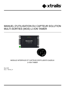 Xtralis Li-ion Tamer Sensor MOS Mode d'emploi