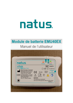 natus EMU40X Battery Pack Mode d'emploi