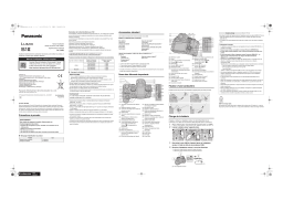 Panasonic DCS1M2E Mode d'emploi