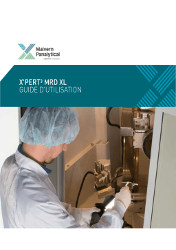 Malvern X'Pert³ MRD XL Manuel du propriétaire