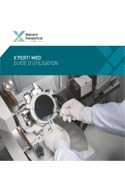 Malvern X'Pert³ MRD Manuel du propriétaire