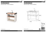 Movelar Stand Module DURANGO Sink &amp; Tap Manuel utilisateur
