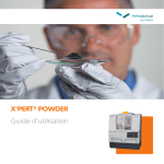 Malvern X'Pert&sup3; Powder Manuel du propri&eacute;taire