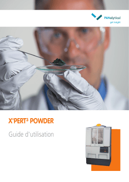 Malvern X'Pert³ Powder Manuel du propriétaire