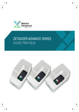 Malvern Zetasizer Advance Manuel du propriétaire