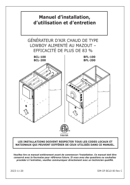 Olsen BFL 100/200 Manuel du propriétaire