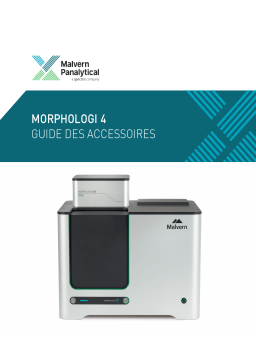 Malvern Morphologi 4 Accessories Manuel du propriétaire