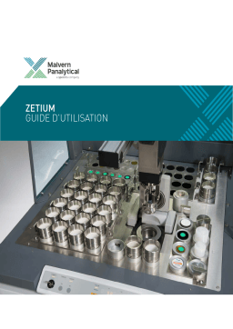 Malvern Zetium Manuel du propriétaire