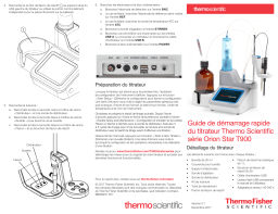 Thermo Fisher Scientific Orion Star T900 Series Titrator Guide de démarrage rapide