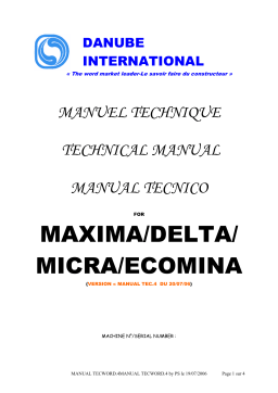 Danube Maxima Manuel utilisateur