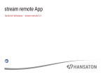 Hansaton stream remote App 5.3.0 Mode d'emploi