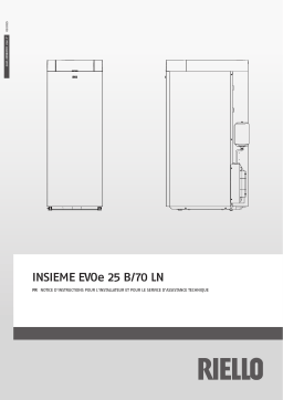 Riello INSIEME EVOe 25 B/70 LN Manuel utilisateur