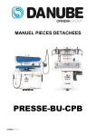 Danube PRESSE-BU-CPB Manuel utilisateur