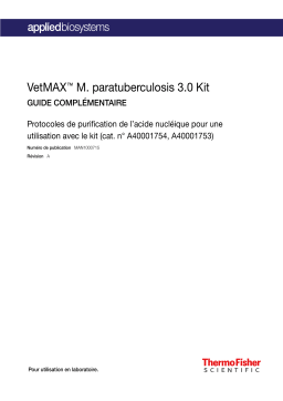 Thermo Fisher Scientific VetMAX M. paratuberculosis 3.0 Kit Mode d'emploi
