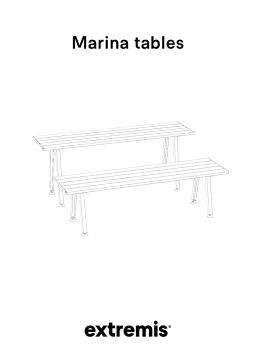 Extremis MARINA TABLE Manuel utilisateur