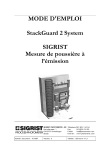 SIGRIST StackGuard 2 System Manuel utilisateur
