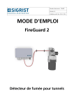 SIGRIST FireGuard 2 Manuel utilisateur
