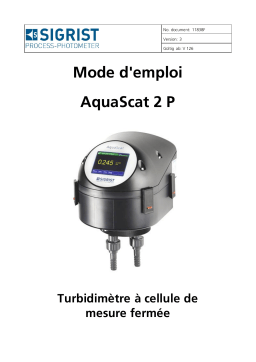 SIGRIST AquaScat 2 P Manuel utilisateur