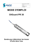 SIGRIST OilGuard PR 30 Manuel utilisateur