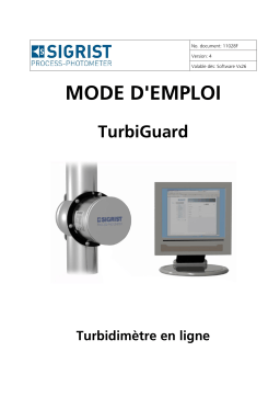 SIGRIST TurbiGuard Manuel utilisateur