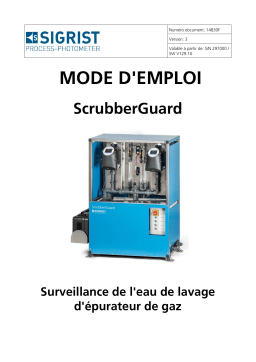 SIGRIST ScrubberGuard Manuel utilisateur