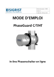 SIGRIST PHASEGUARD Manuel utilisateur