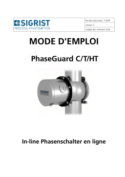 SIGRIST PHASEGUARD Manuel utilisateur