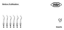 W&H Tips Tips Mode d'emploi