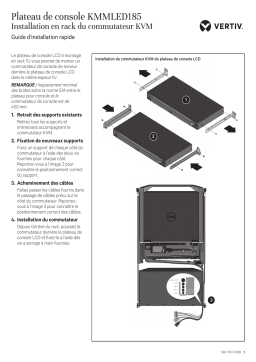 Vertiv 18.5” LCD Console Tray and KVM Switch Manuel utilisateur