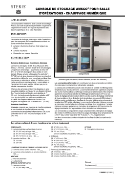 Steris Amsco Or Storage Console - Digital Warmer Mode d'emploi