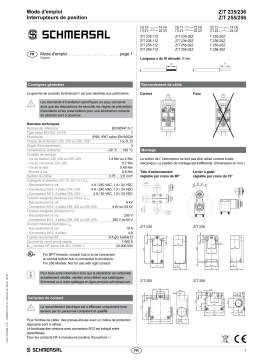 schmersal ZR 255-02Z Mode d'emploi
