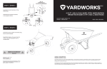 Yardworks Steel Tray 2-Wheel Garden Wheelbarrow Manuel du propri&eacute;taire