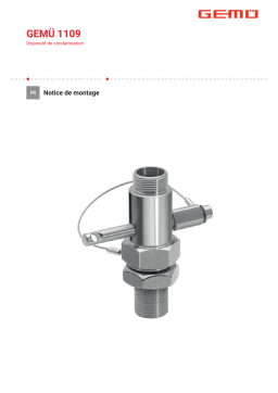 Gemu 1109 Manuel utilisateur