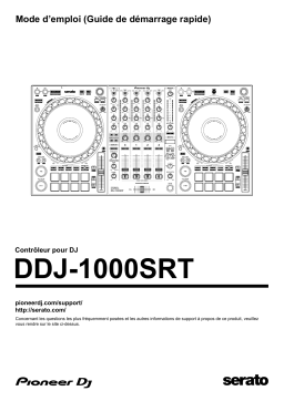Pioneer DDJ-1000SRT Guide de d&eacute;marrage rapide