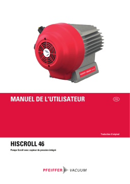 Pfeiffer HiScroll 46 | 1ph | Pressure sensor Mode d'emploi