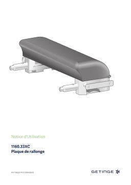 Getinge Extension plate short, IPC, US Mode d'emploi