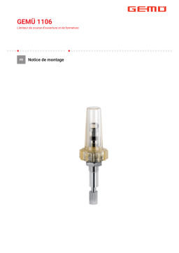 Gemu 1106 Manuel utilisateur