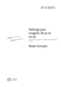 Steris Amsco Surgical Table Accessory Mode d'emploi