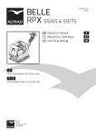 Altrad Belle RPX 59 Manuel du propri&eacute;taire