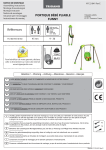 Oxybul Portique b&eacute;b&eacute; pliable Tatou Trigano Manuel utilisateur