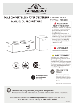 Paramount FP10424 Manuel du propriétaire