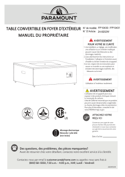 Paramount FP10431 Manuel du propriétaire
