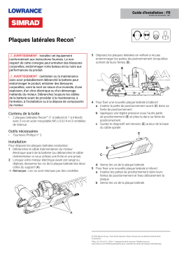 Simrad Recon Side Plate Guide d'installation