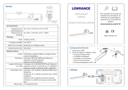 Lowrance TripleShot Transducer Guide d'installation
