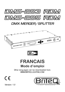 Briteq DMS-283 RDM Manuel du propriétaire