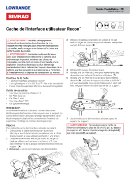 Simrad Recon Mount UI Cover Guide d'installation