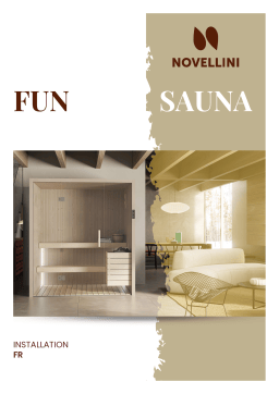 Novellini 60956IST INSTALLAZIONE SAUNA FU Mode d'emploi