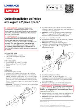 Simrad Recon Propeller Guide d'installation