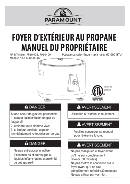 Paramount FP10408 Manuel du propriétaire